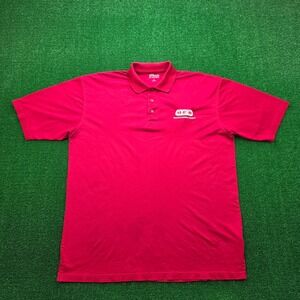 HEB Employee Polo Shirt Mens XL Red Short Sleeve Store Uniform‎ Work Wear